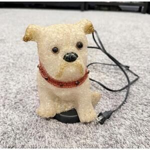 Vintage Zing Ear Bubble Textured Ceramic French Bulldog Night Light